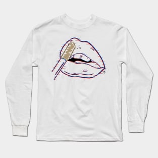 Lipstick Glitch Long Sleeve T-Shirt